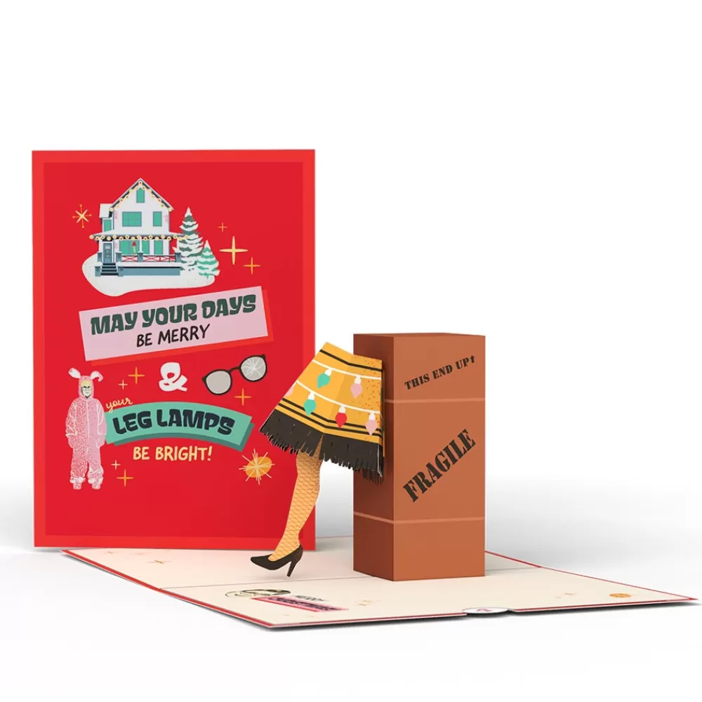 Lovepop Greeting Cards | Christmas 12/25 | A Christmas Story Holiday Leg Lamp Pop-Up Card