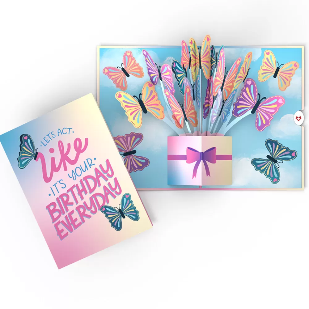 Lovepop Greeting Cards | Birthday | Act Like It's Your Birthday Butterflies Pop-Up Card