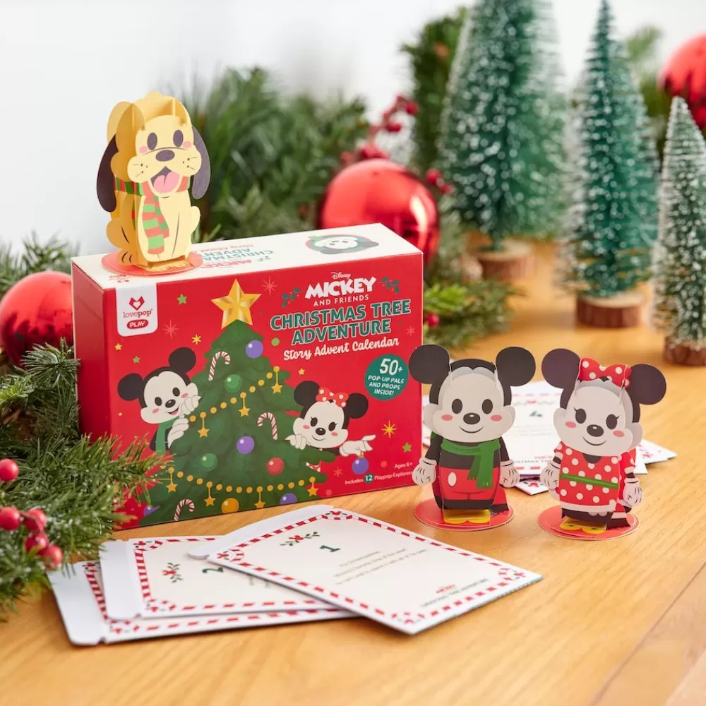 Lovepop Advent Calendars | Christmas 12/25 | Advent Calendar: Disney's Mickey and Friends Christmas Tree Adventure