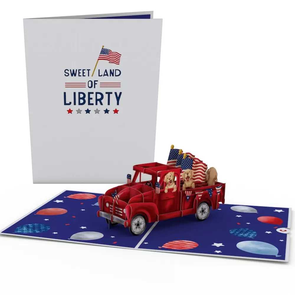 Lovepop Independence Day 7/4 | Americana Truck Pop-Up Card