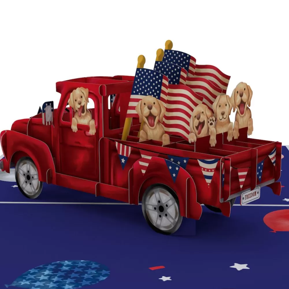 Lovepop Independence Day 7/4 | Americana Truck Pop-Up Card