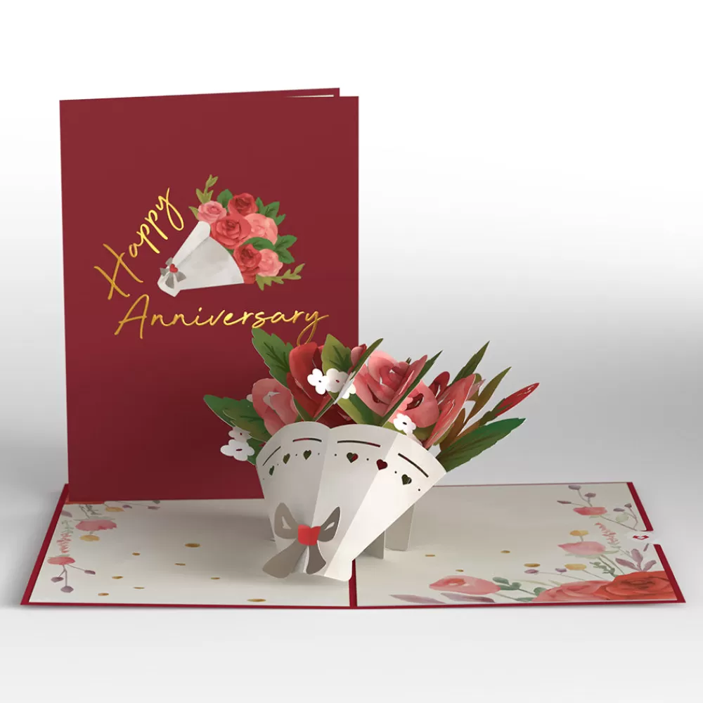 Lovepop Greeting Cards | Anniversary | Anniversary Roses Bouquet Pop-Up Card