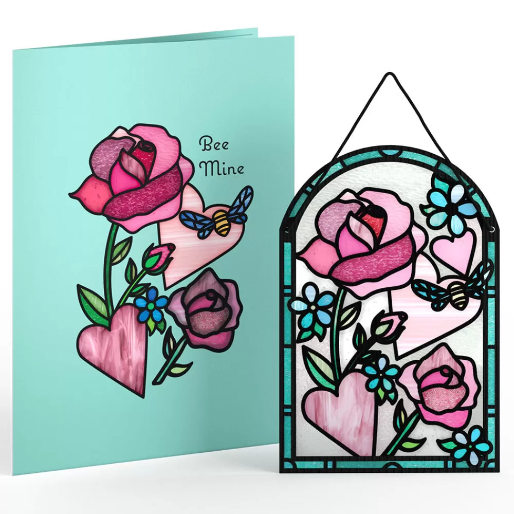 Lovepop Suncatcher Cards | Decor | Bee Mine Suncatcher Card