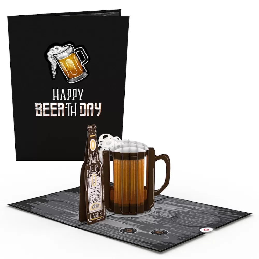 Lovepop Greeting Cards | Birthday | Beer-th Day Pop-Up Card