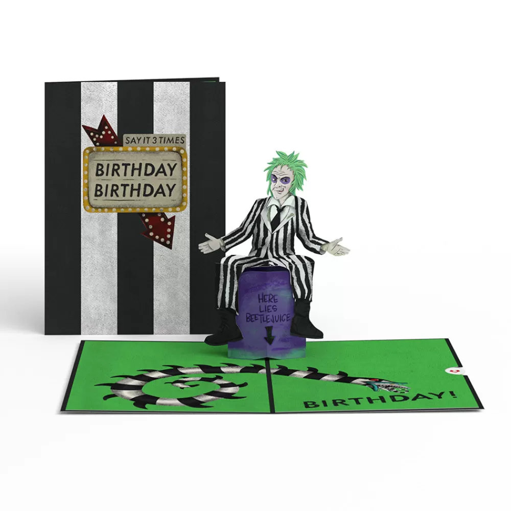 Lovepop Birthday | Halloween 10/31 | Beetlejuice Birthday! Birthday! Birthday! Pop-Up Card