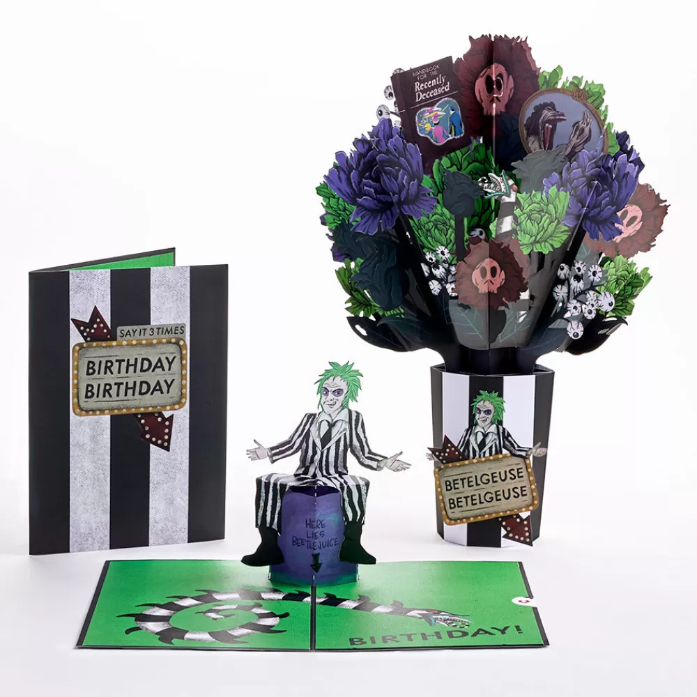 Lovepop Card & Gift Bundles | Decor | Beetlejuice Birthday Pop-Up Card & Bouquet Bundle