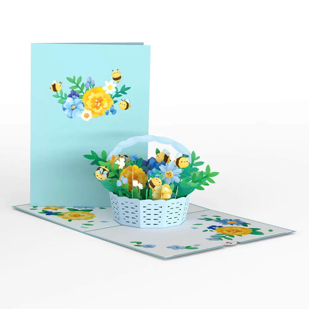 Lovepop Greeting Cards | Just Because | Bee-utiful Flower Patch Pop-Up Card