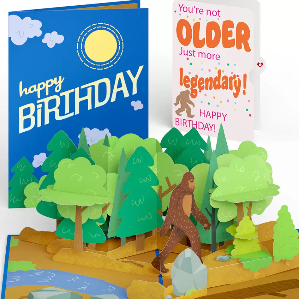 Lovepop Birthday | Him | Bigfoot Legendary Birthday Pop-Up Card and Sentiment Set