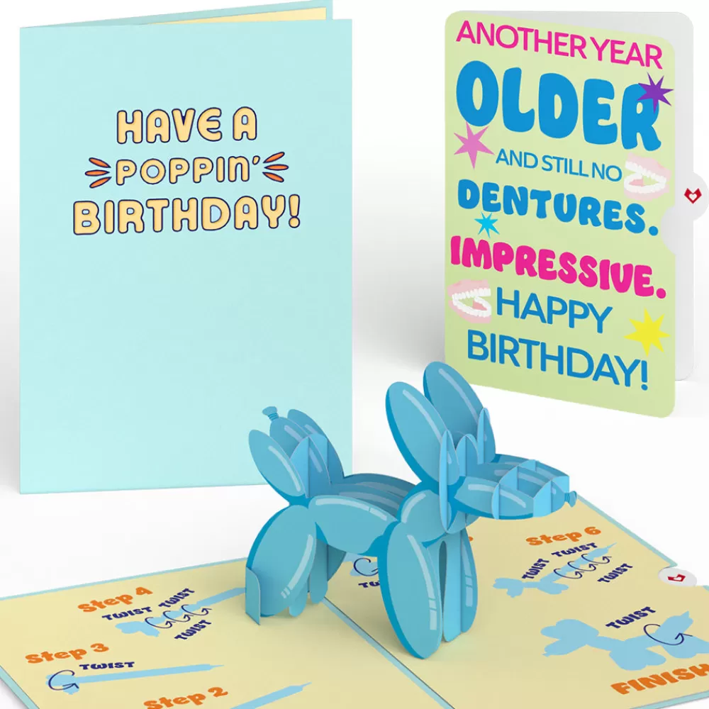 Lovepop Birthday | Birthday Balloon Animal Pop-Up Card and Sentiment Set