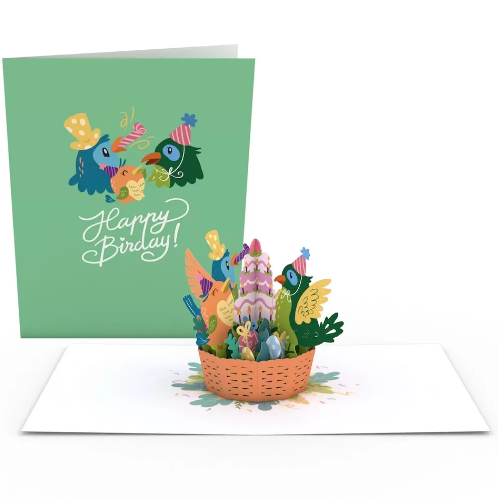 Lovepop Birthday | Birthday Birds Basket: Paperpop® Card