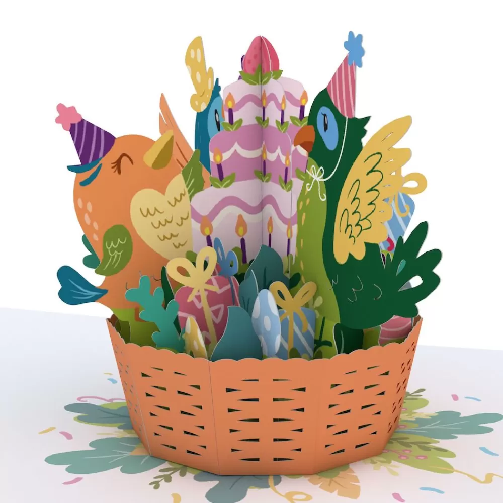 Lovepop Birthday | Birthday Birds Basket: Paperpop® Card