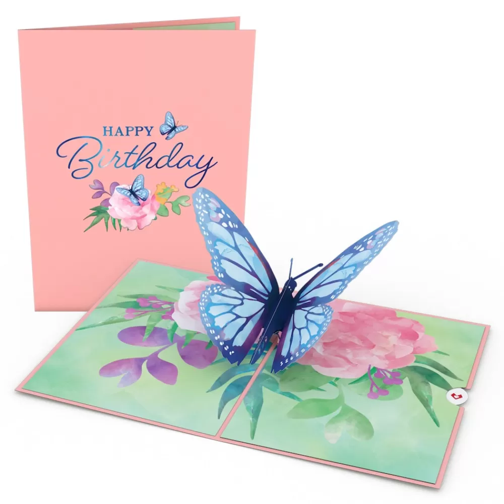 Lovepop Greeting Cards | Birthday | Birthday Blue Morpho Butterfly Pop-Up Card