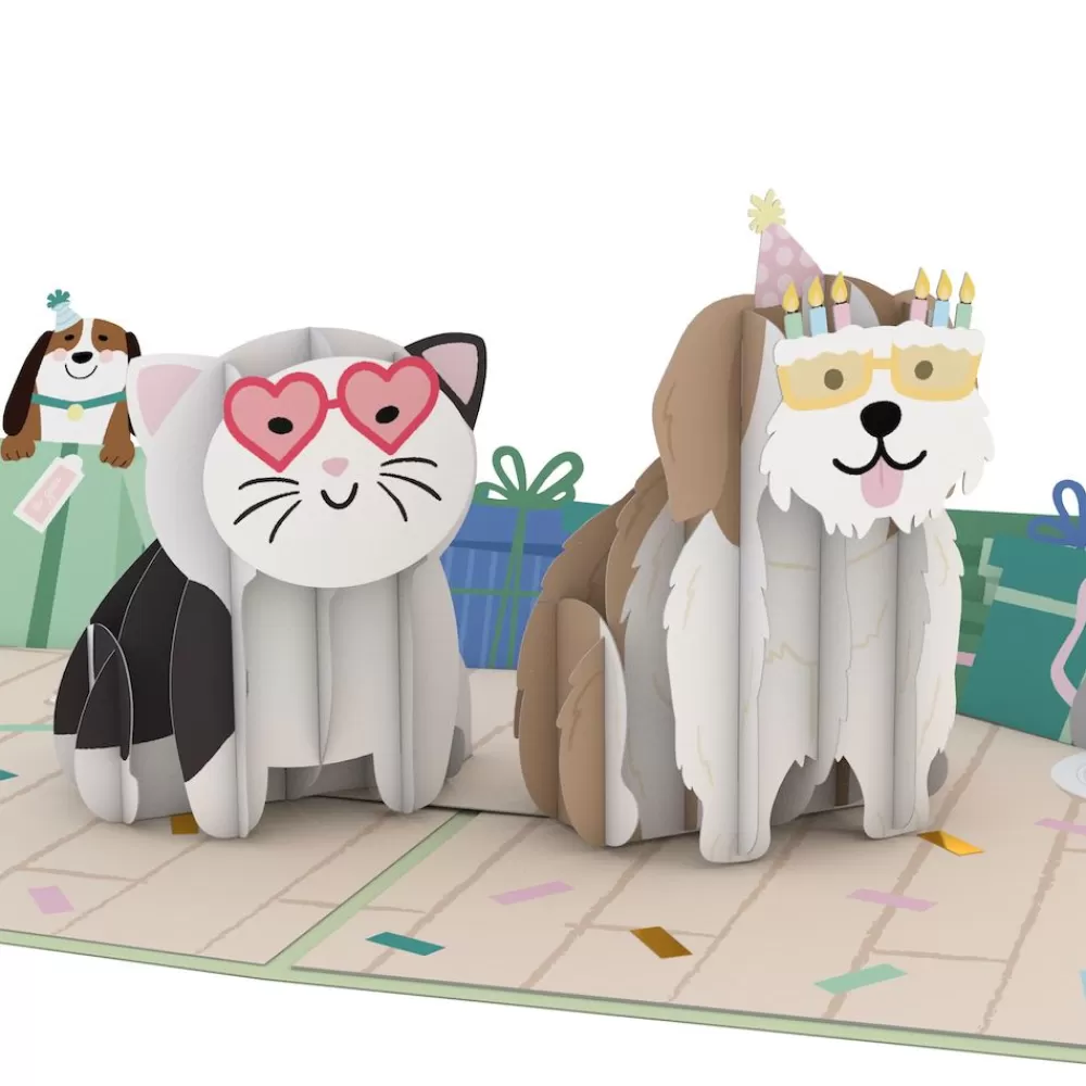 Lovepop Greeting Cards | Birthday | Birthday Cats and Dogs Pop-Up Card