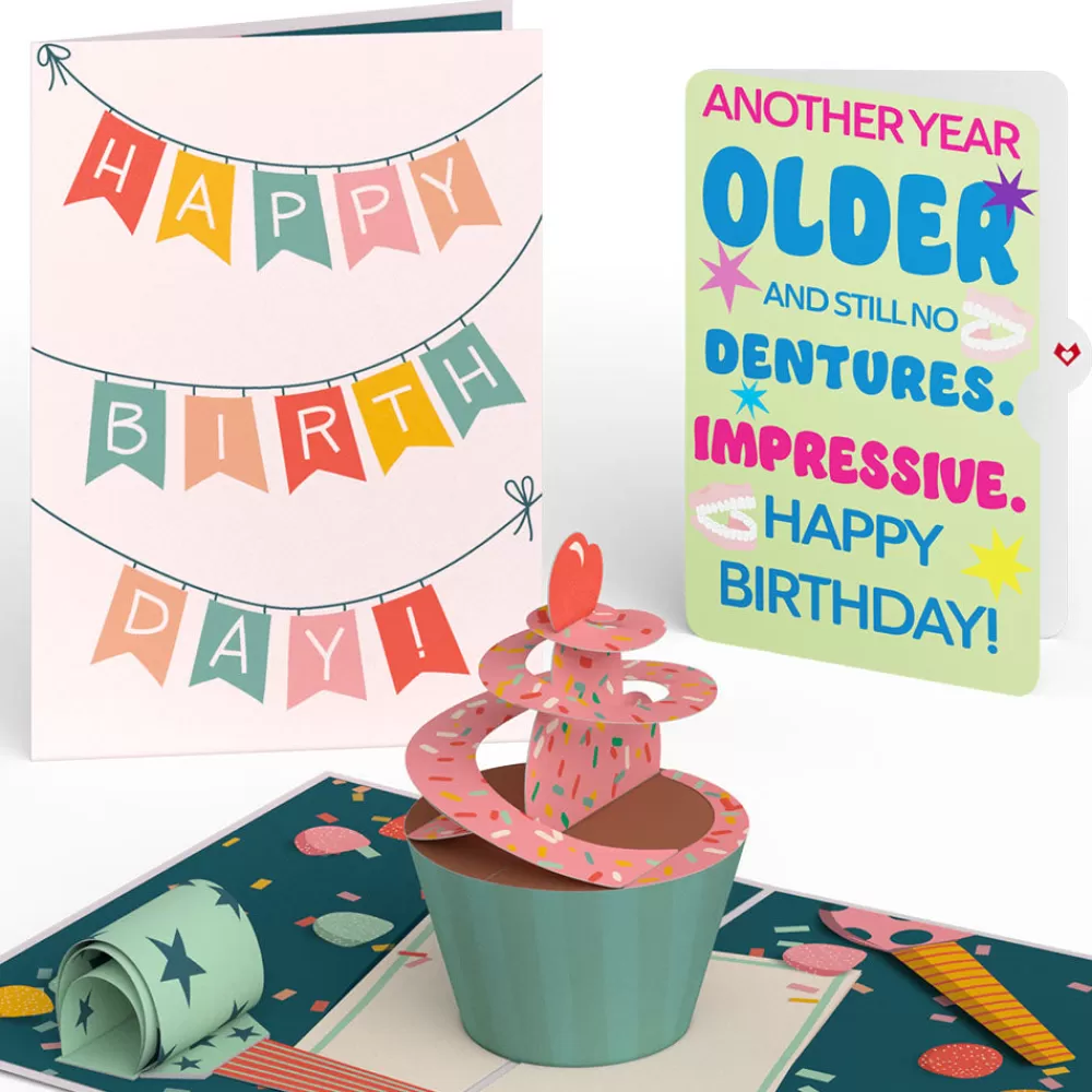 Lovepop Birthday | Birthday Cupcake Pop-Up Card and Sentiment Set