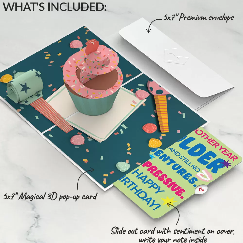 Lovepop Birthday | Birthday Cupcake Pop-Up Card and Sentiment Set