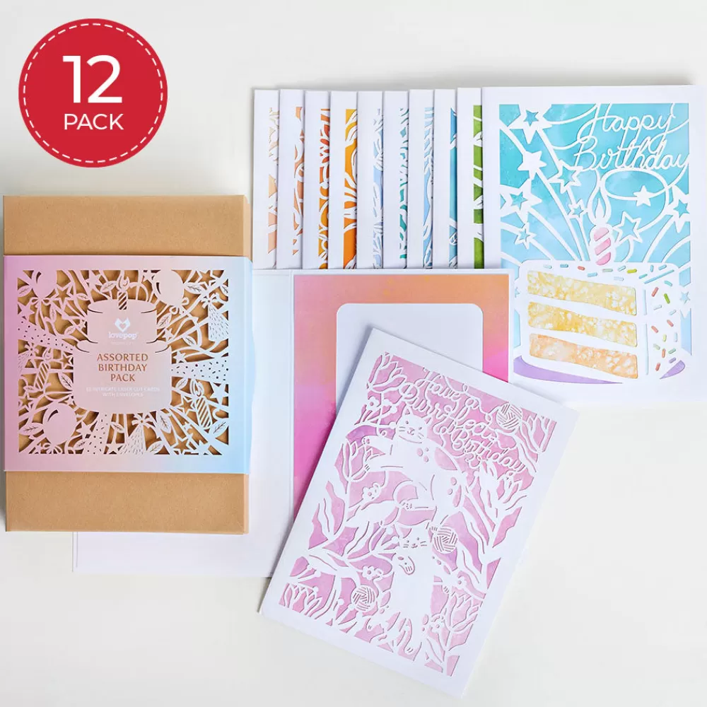 Lovepop Value Packs | Birthday | Birthday Pack (Assorted 12-Pack): Moments™ Card