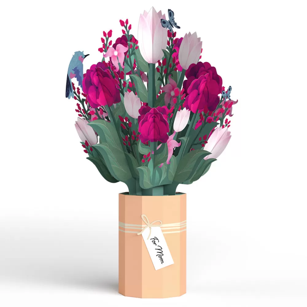 Lovepop Pop-Up Bouquets | Card & Gift Bundles | Blessing to Have a Mom Like You Hummingbird Suncatcher Card & Bouquet Bundle