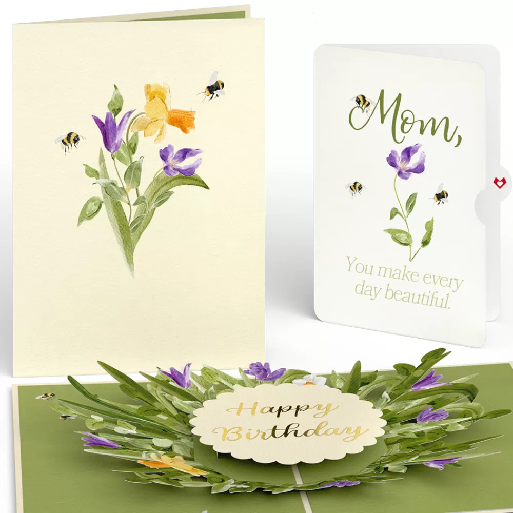 Lovepop Birthday | Mom | Bloom Birthday Pop-Up Card and Sentiment Set for Mom