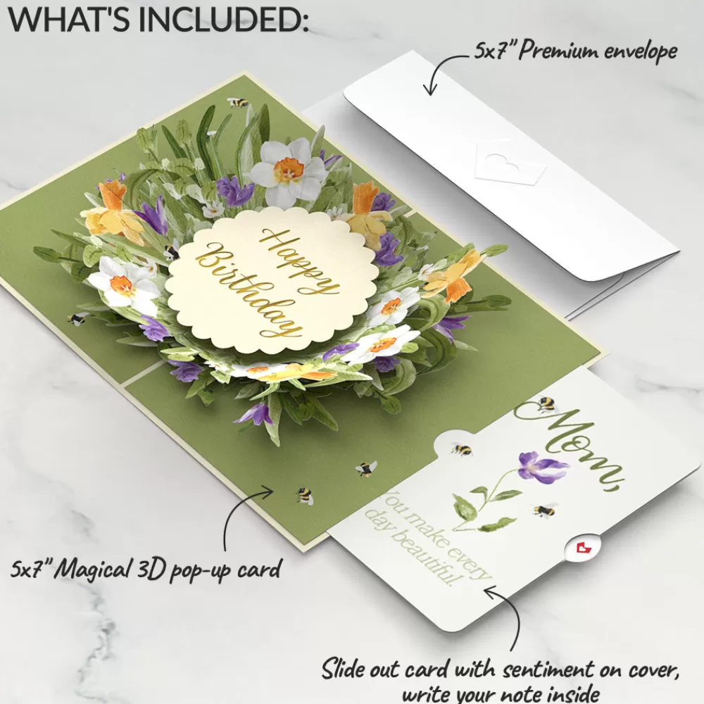 Lovepop Birthday | Mom | Bloom Birthday Pop-Up Card and Sentiment Set for Mom