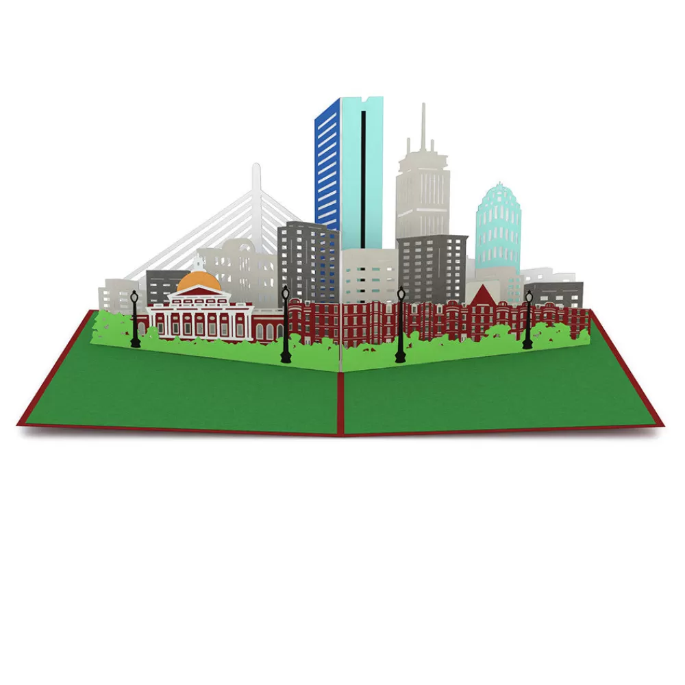 Lovepop Just Because | Boston Skyline Pop-Up Card