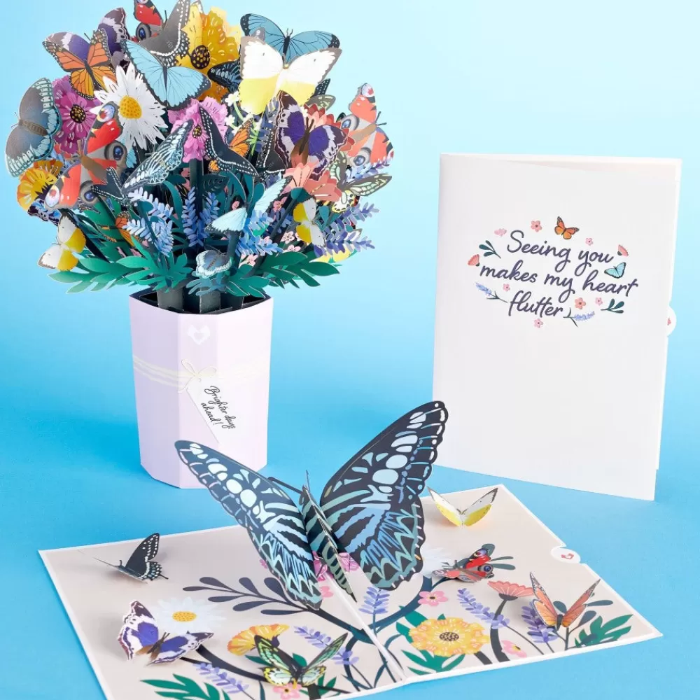 Lovepop Pop-Up Bouquets | Card & Gift Bundles | Brighter Days Ahead Butterfly Bundle