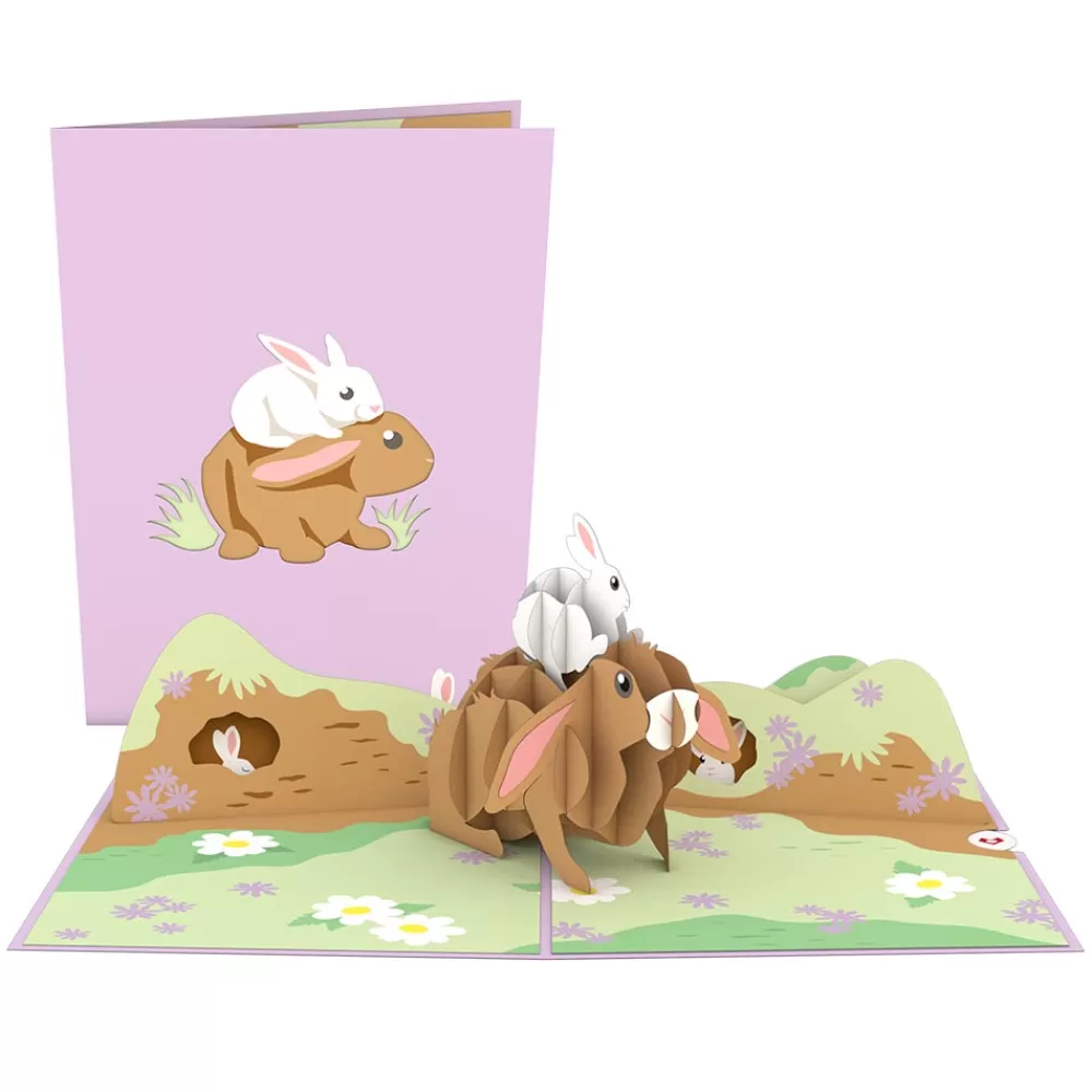 Lovepop Greeting Cards | Baby | Bunny Family Pop-Up Card