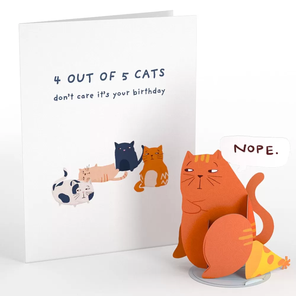 Lovepop Greeting Cards | Birthday | Cats Don't Care Birthday: PopPals™ Card