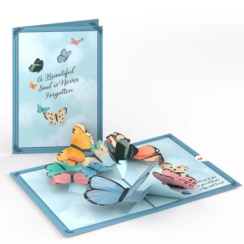 Lovepop Greeting Cards | Sympathy | Celebration of Life Sympathy Butterflies Pop-Up Card