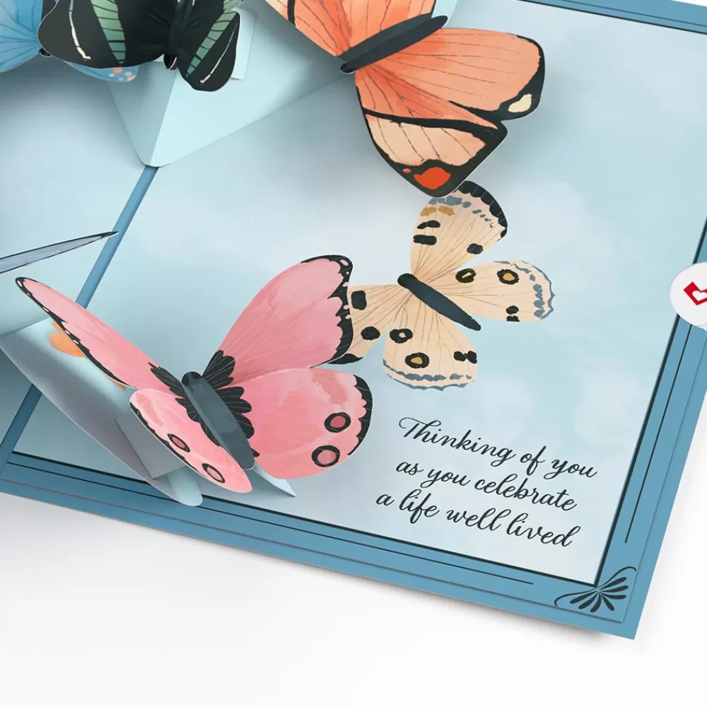 Lovepop Greeting Cards | Sympathy | Celebration of Life Sympathy Butterflies Pop-Up Card