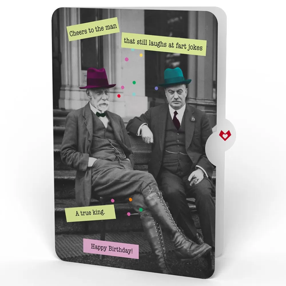 Lovepop Birthday | Champagne Toast Birthday Pop-Up Card and Sentiment Set for Any Man
