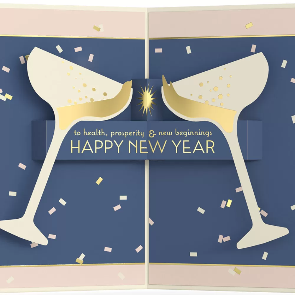 Lovepop Greeting Cards | New Year 1/1 | Cheers Happy New Year Pop-Up Card