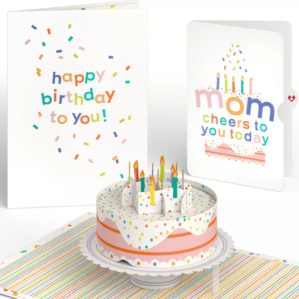 Lovepop Birthday | Mom | Confetti Cake Birthday Pop-Up Card and Sentiment Set for Mom