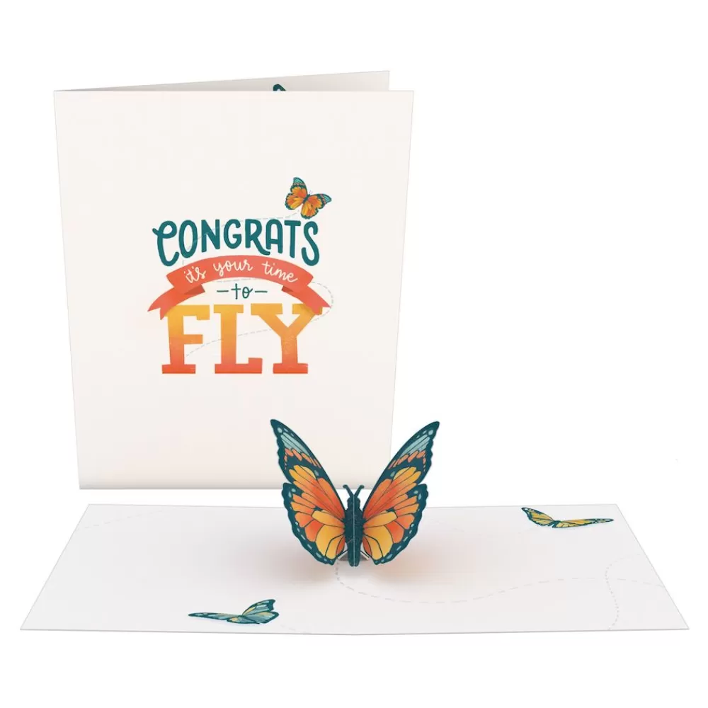 Lovepop Congratulations | Graduation | Congrats Butterfly: Paperpop® Card