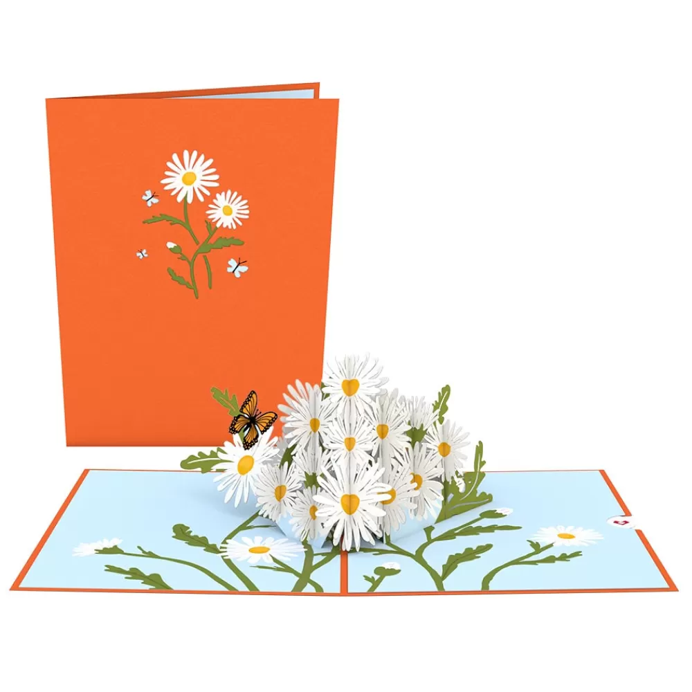 Lovepop Greeting Cards | Just Because | Daisies with Monarch Butterfly Pop-Up Card