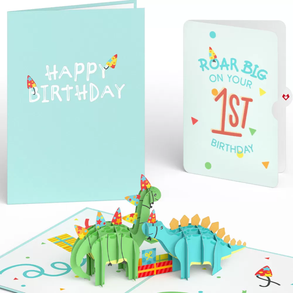 Lovepop Birthday | Dinosaurs 1st Birthday Pop-Up Card and Sentiment Set