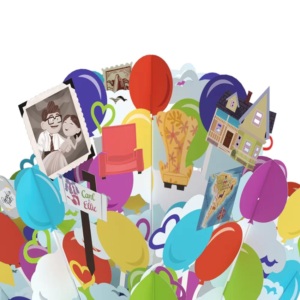 Lovepop Card & Gift Bundles | Decor | Disney and Pixar Up Birthday Adventures Pop-Up Card & Bouquet Bundle
