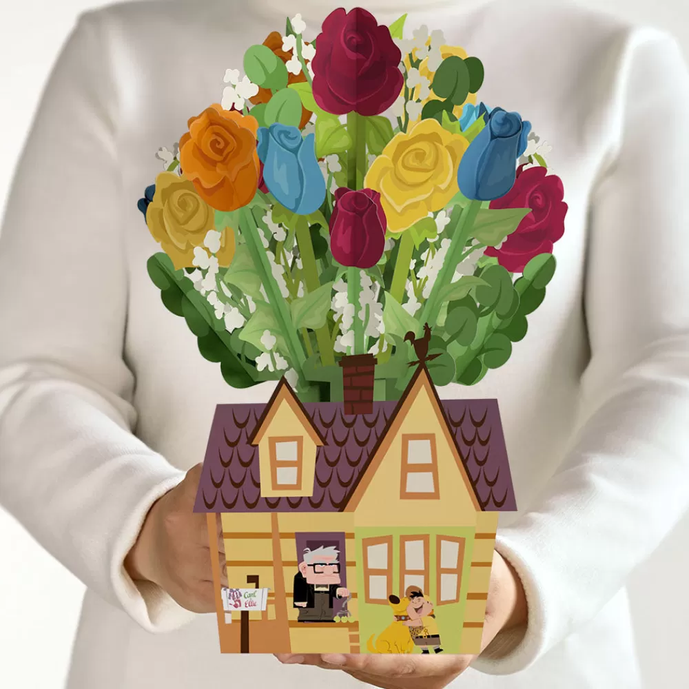 Lovepop Pop-Up Bouquets | Flower Buds | Disney and Pixar Up House Flower Buds Bouquet