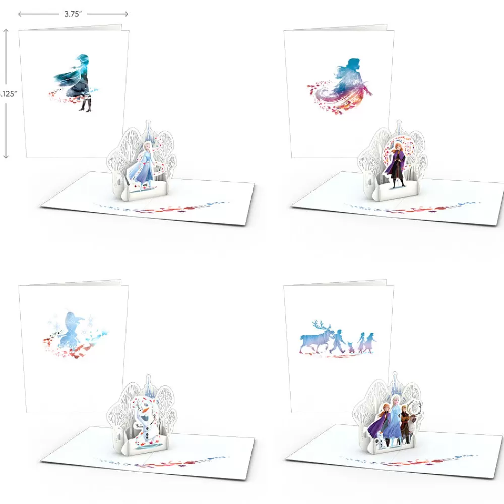 Lovepop Notecards | Christmas 12/25 | Disney Frozen 2 Notecards (Assorted 4-Pack)