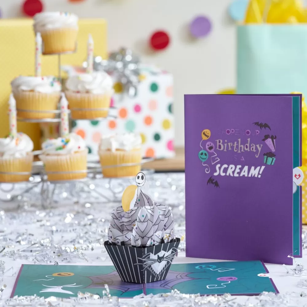 Lovepop Birthday | Kids | Disney Tim Burton's The Nightmare Before Christmas Birthday Cupcake Pop-Up Card