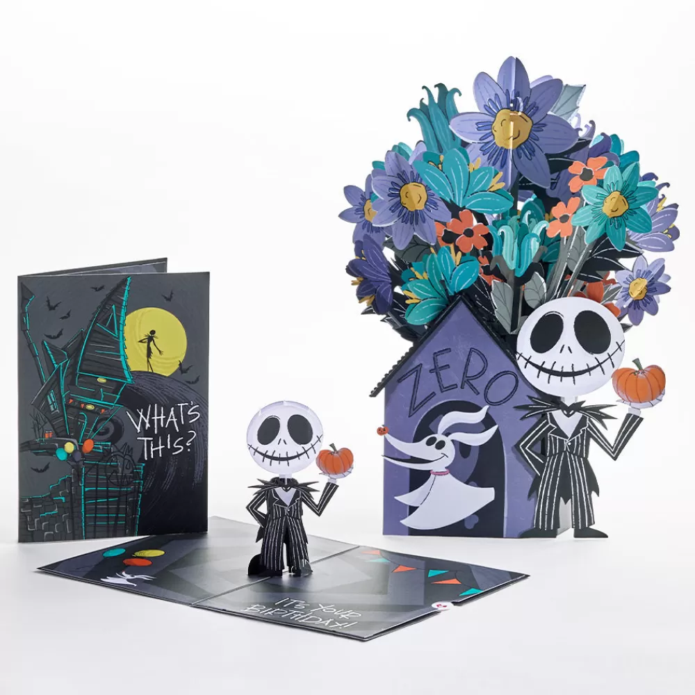 Lovepop Pop-Up Bouquets | Card & Gift Bundles | Disney Tim Burton’s The Nightmare Before Christmas Birthday Pop-Up Card & Flower Buds Bouquet Bundle
