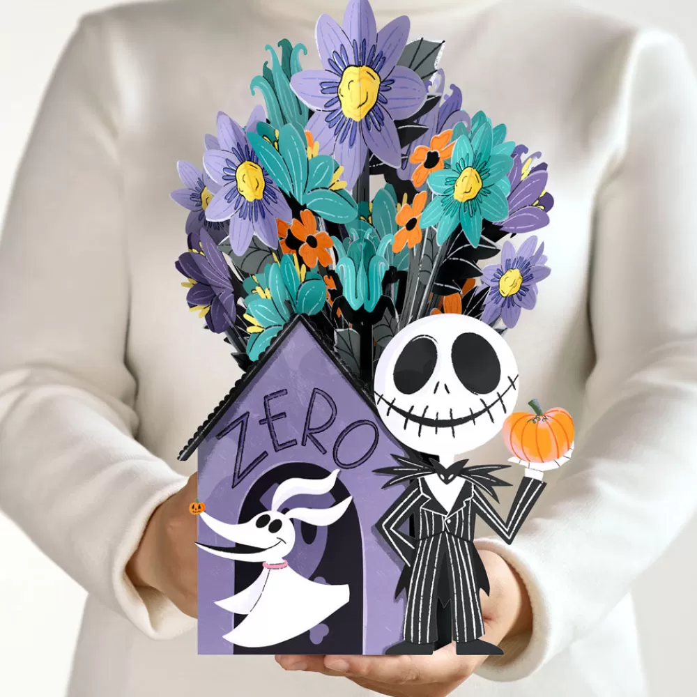Lovepop Pop-Up Bouquets | Card & Gift Bundles | Disney Tim Burton’s The Nightmare Before Christmas Birthday Pop-Up Card & Flower Buds Bouquet Bundle