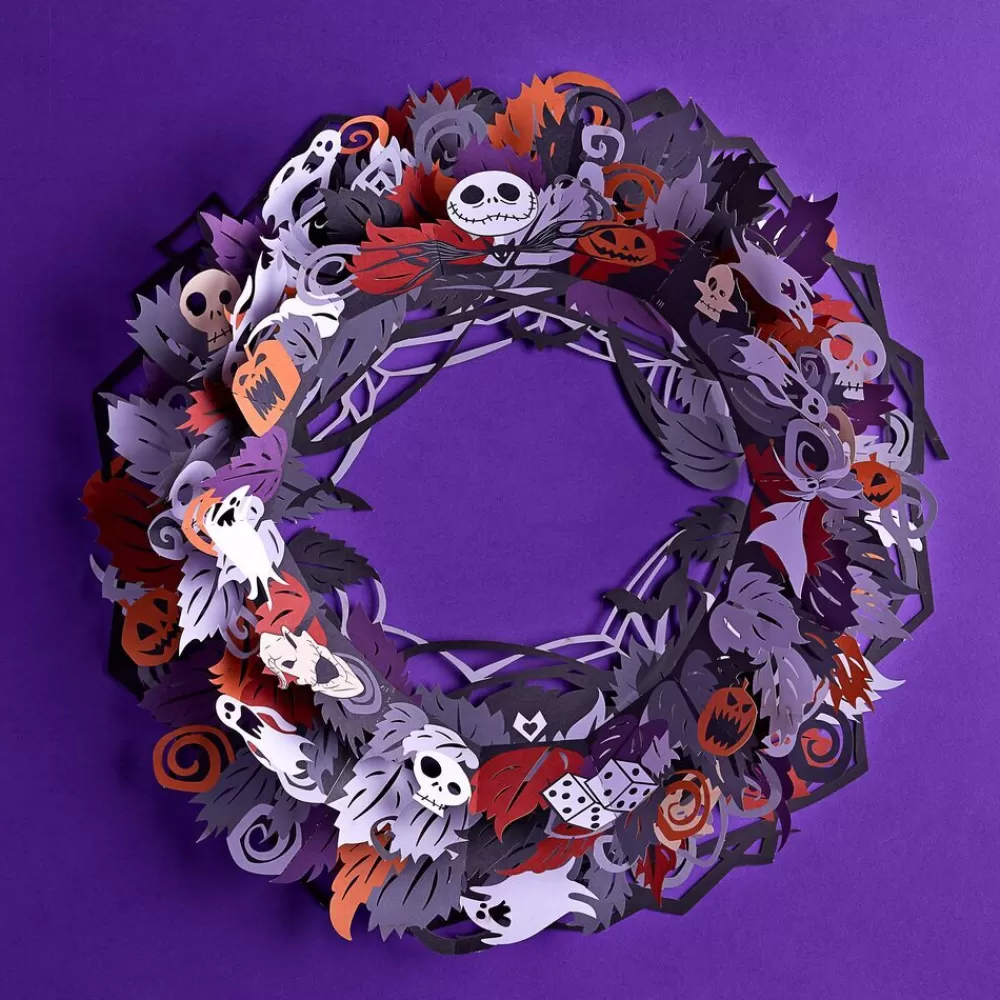 Lovepop Decor | Halloween 10/31 | Disney Tim Burton's The Nightmare Before Christmas Halloween Wreath