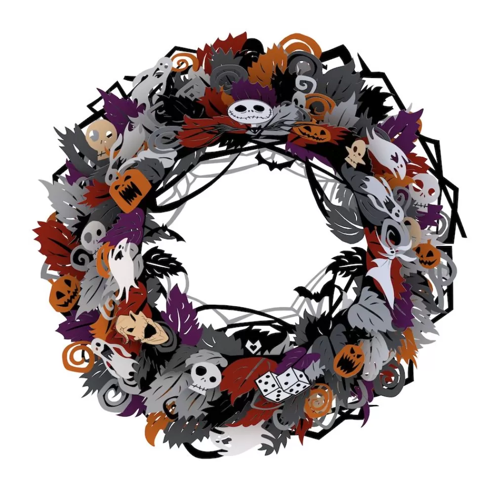 Lovepop Decor | Halloween 10/31 | Disney Tim Burton's The Nightmare Before Christmas Halloween Wreath