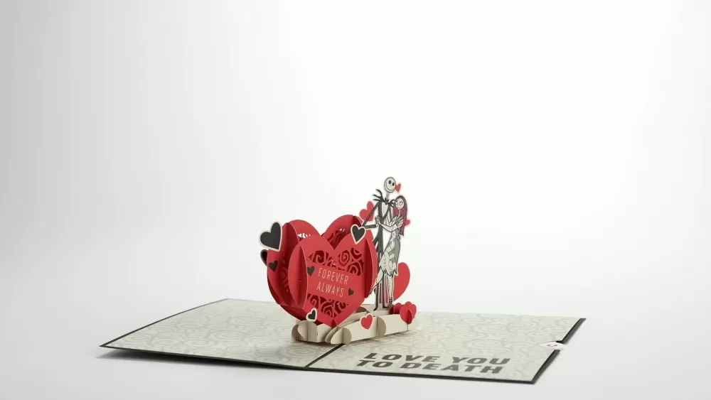 Lovepop Anniversary | Valentine'S Day 2/14 | Disney Tim Burton's The Nightmare Before Christmas Love You to Death Pop-Up Card