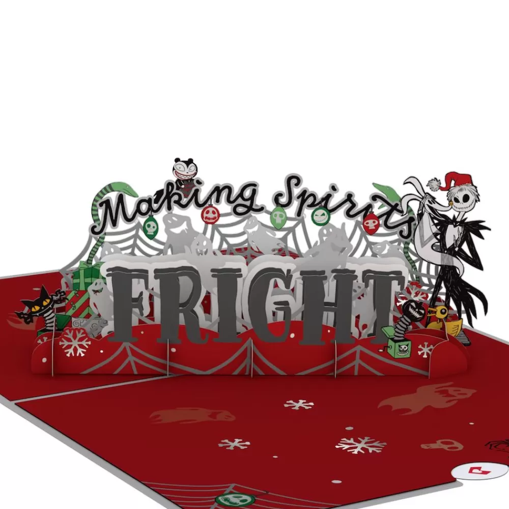 Lovepop Greeting Cards | Christmas 12/25 | Disney Tim Burton's The Nightmare Before Christmas Making Spirits Fright Pop-Up Card