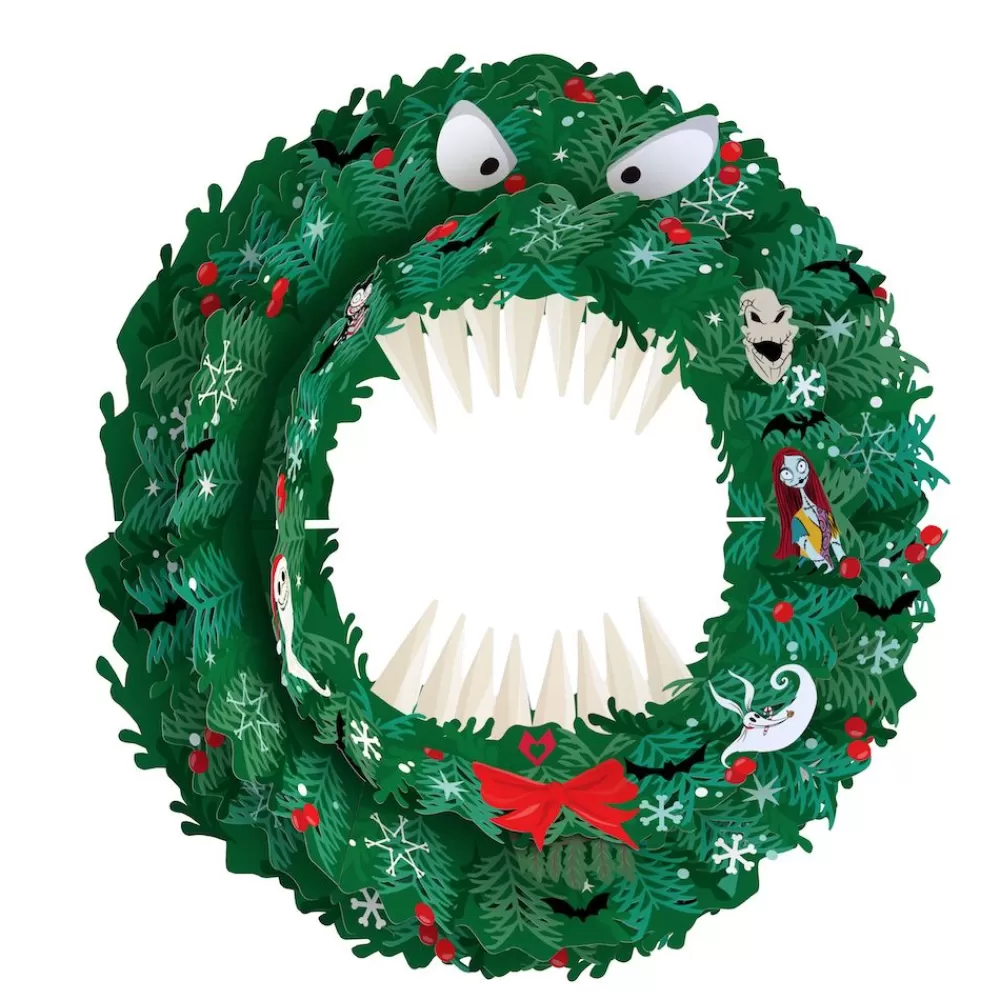 Lovepop Decor | Christmas 12/25 | Disney Tim Burton's The Nightmare Before Christmas Monster Wreath