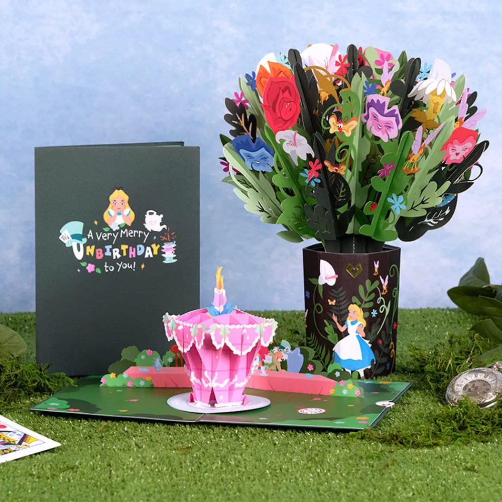 Lovepop Pop-Up Bouquets | Card & Gift Bundles | Disney's Alice in Wonderland Merry Unbirthday Bundle