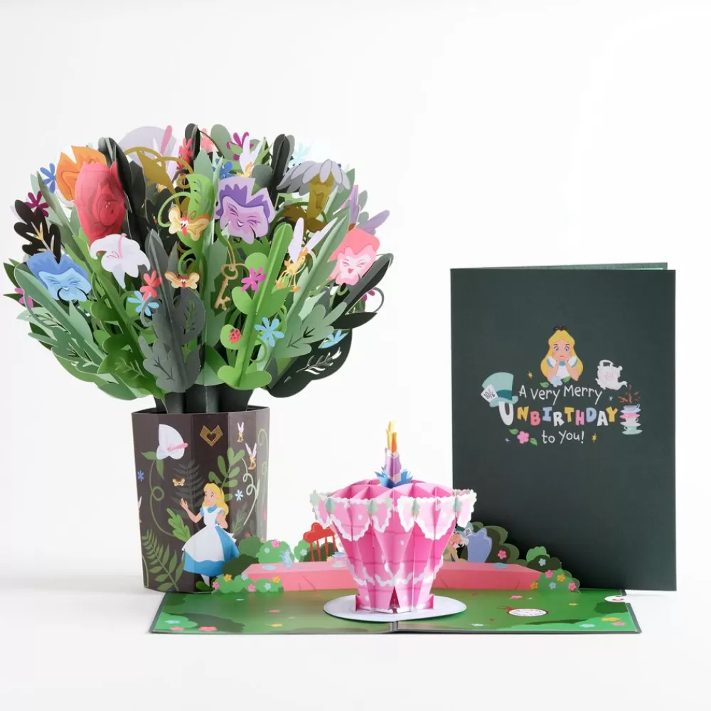 Lovepop Pop-Up Bouquets | Card & Gift Bundles | Disney's Alice in Wonderland Merry Unbirthday Bundle