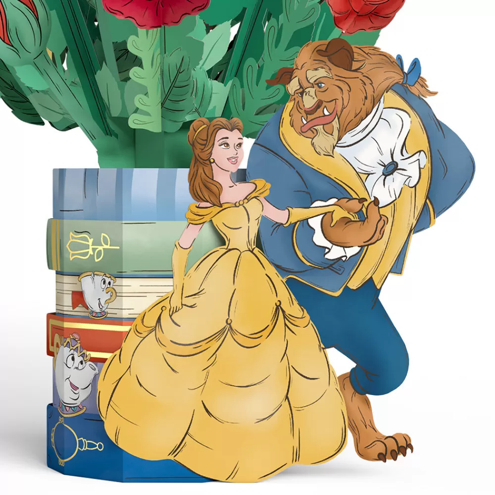 Lovepop Pop-Up Bouquets | Card & Gift Bundles | Disney’s Beauty and the Beast Pop-Up Card & Flower Buds Bouquet Bundle