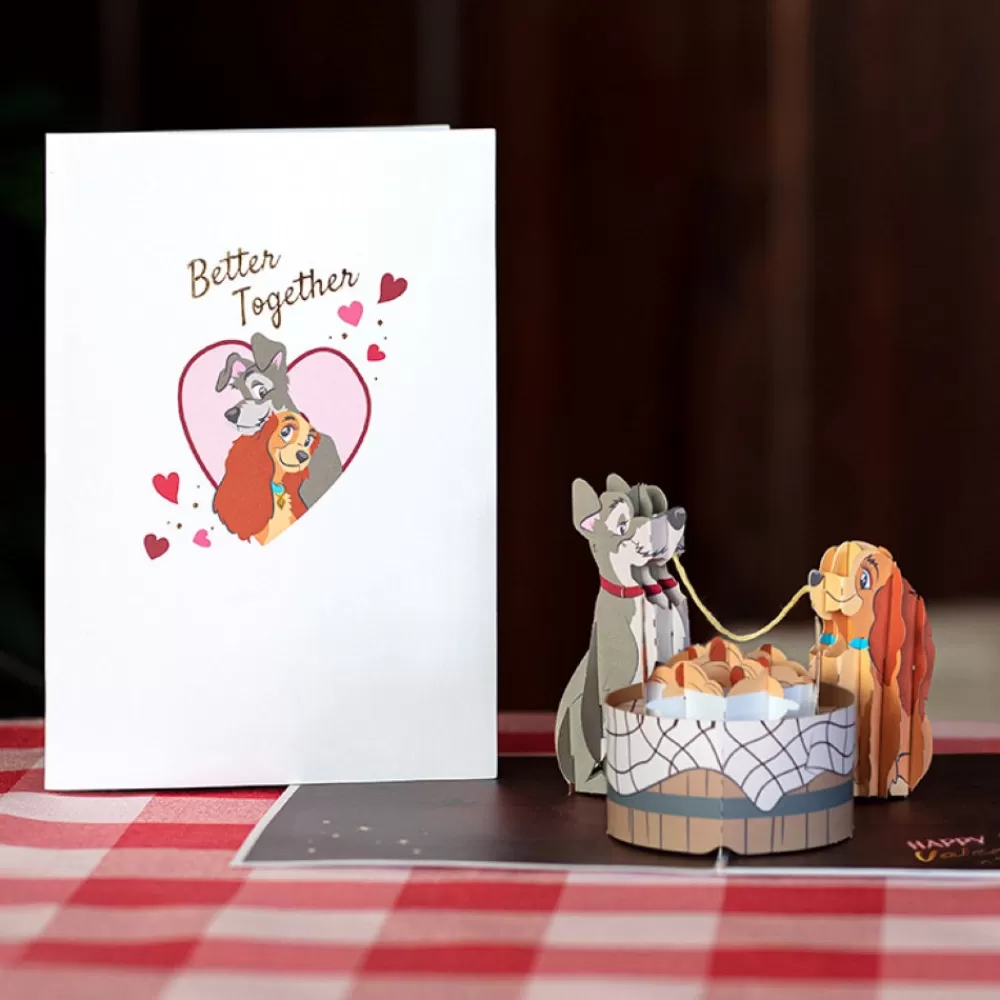 Lovepop Greeting Cards | Valentine'S Day 2/14 | Disney's Lady & The Tramp Better Together Pop-Up Card